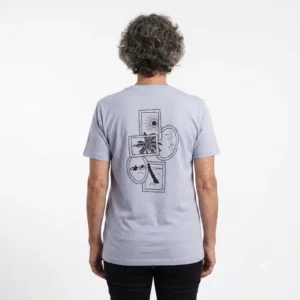 Tee-shirt unisexe Mellow Sea « Voyage Voyage » – Bleu Ciel