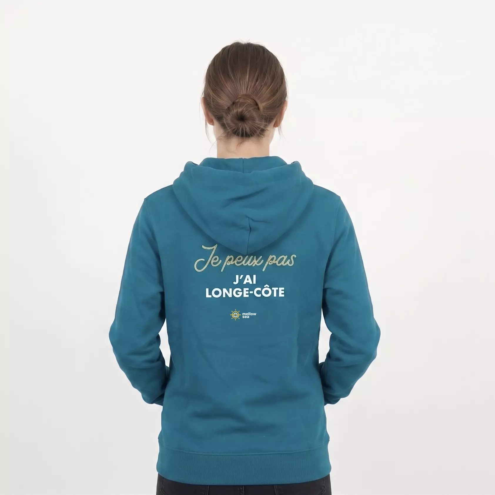 Sweat zippé unisexe "Je peux pas j'ai longe-côte" - Mellow Sea – Image 2