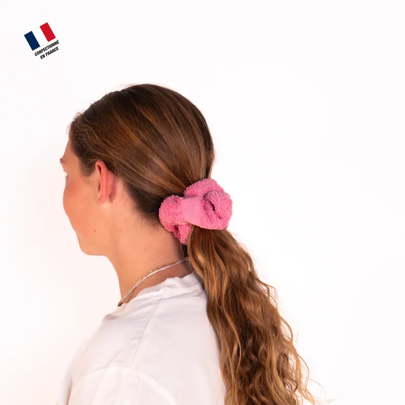 Chouchou upcyclé Pink Mellow Sea